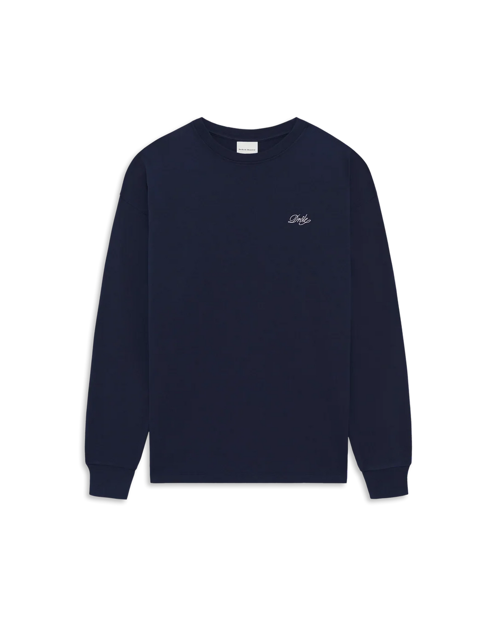 Drôle de Monsieur - T-Shirt Manches Longues Drôle Belissima Bleu Marine
