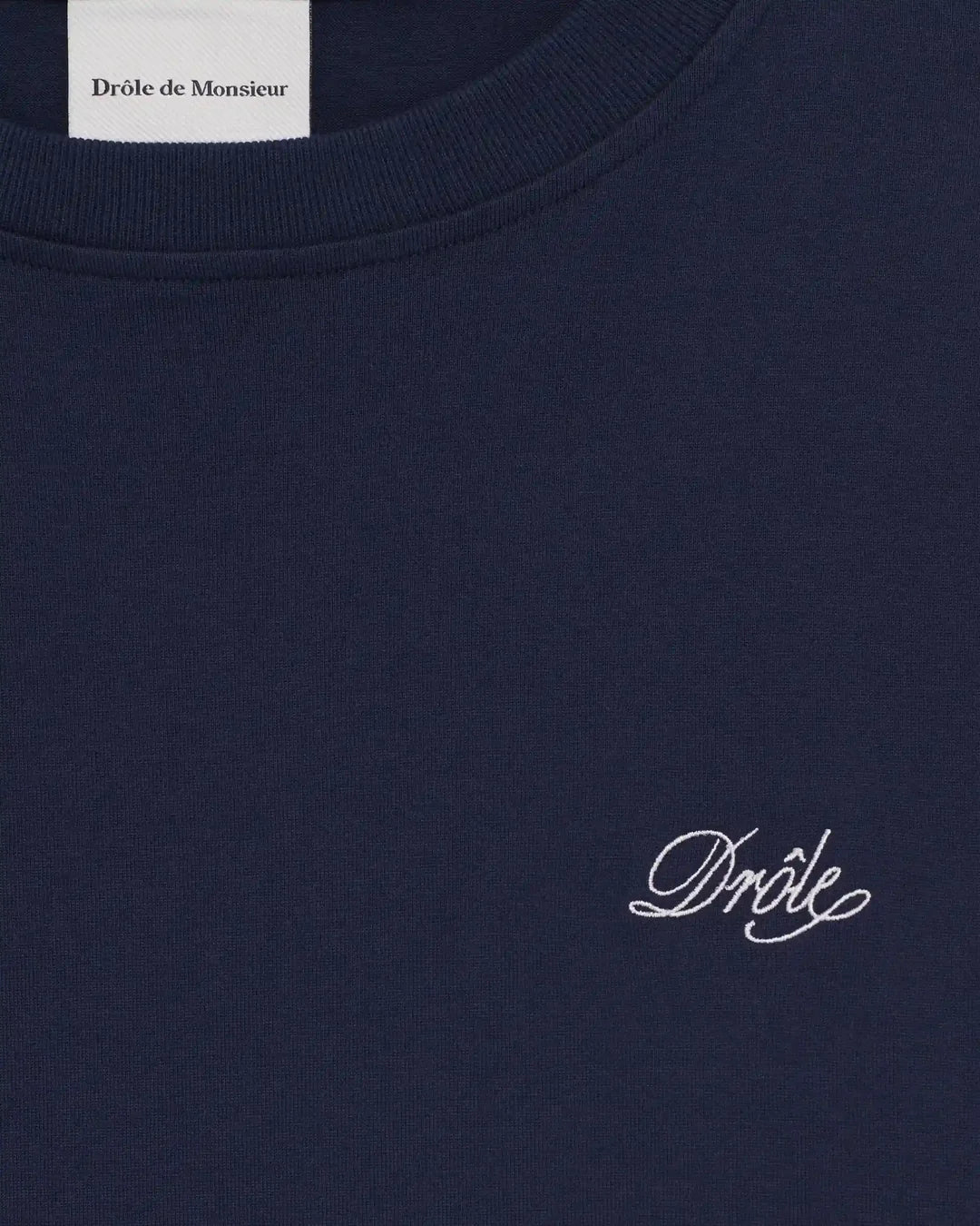 Drôle de Monsieur - T-Shirt Manches Longues Drôle Belissima Bleu Marine