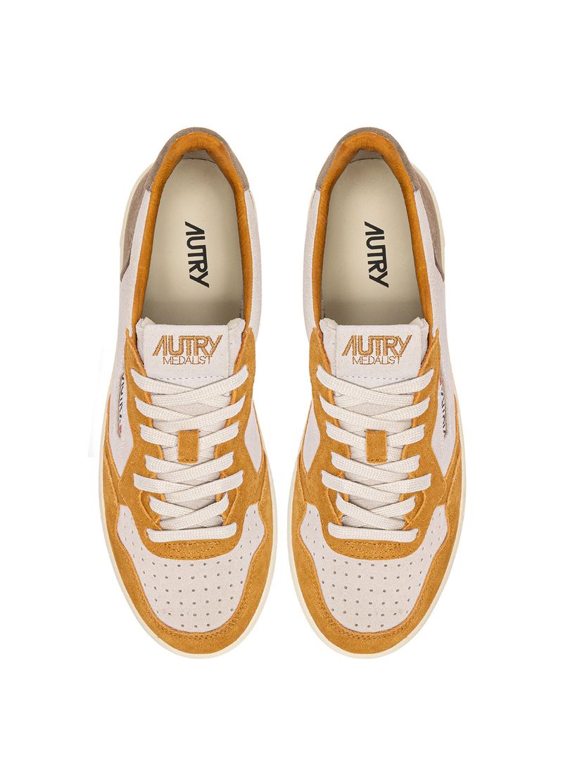 AUTRY - Basket Medalist Low Tricolor suede Brnmus/Amt