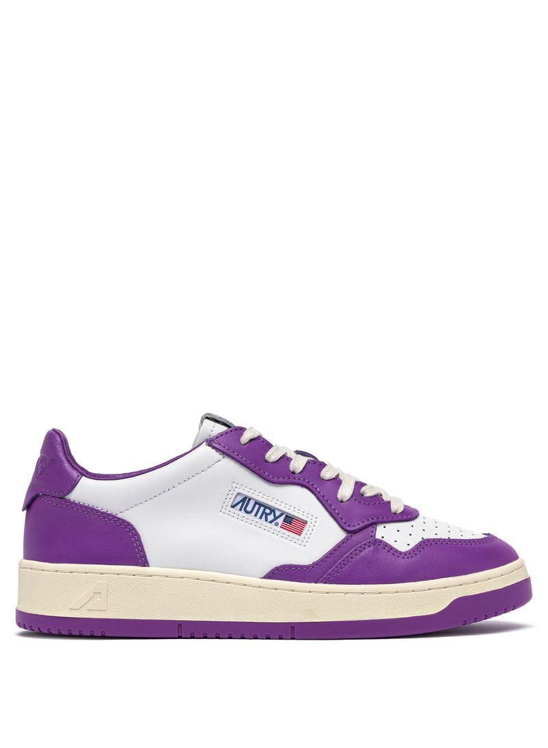 AUTRY - Basket Medalist Low Bicolor White/DBerry