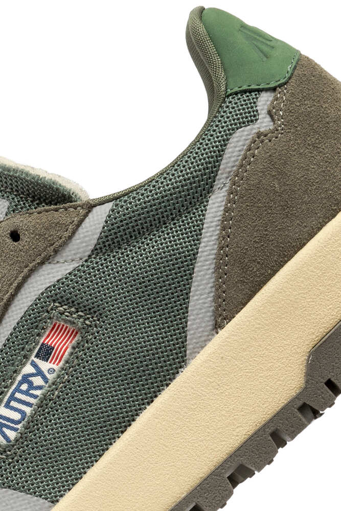 AUTRY - Basket Wildspace en tissu et daim Shio et Military