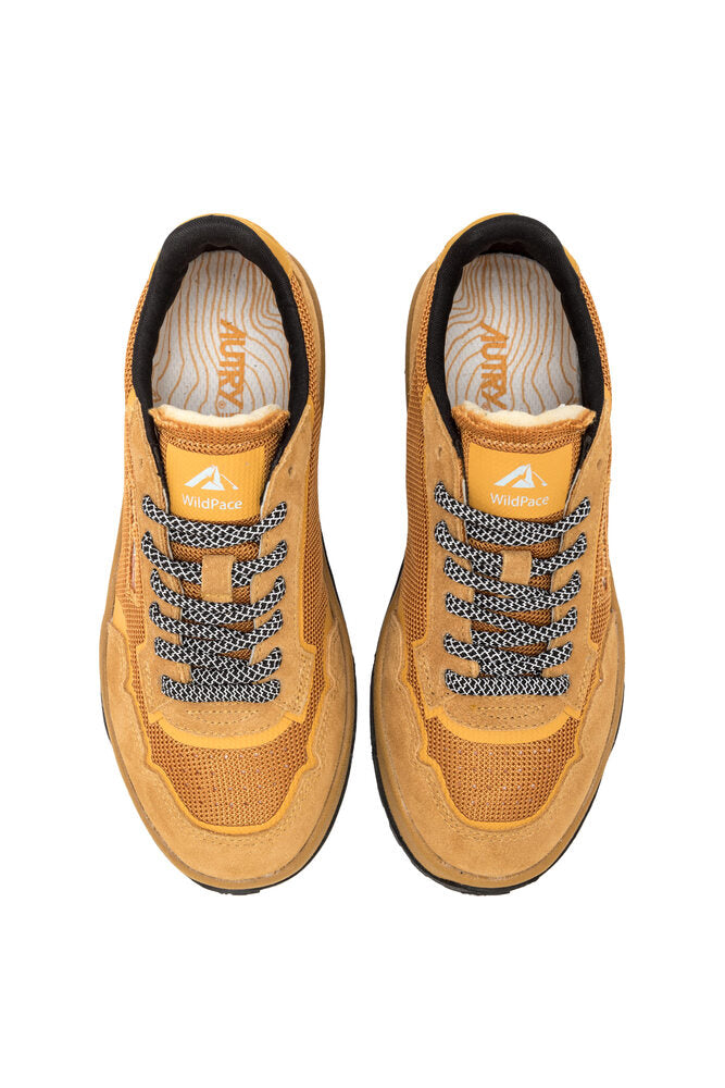 AUTRY - Basket Wildspace en tissu et daim Buckthorn