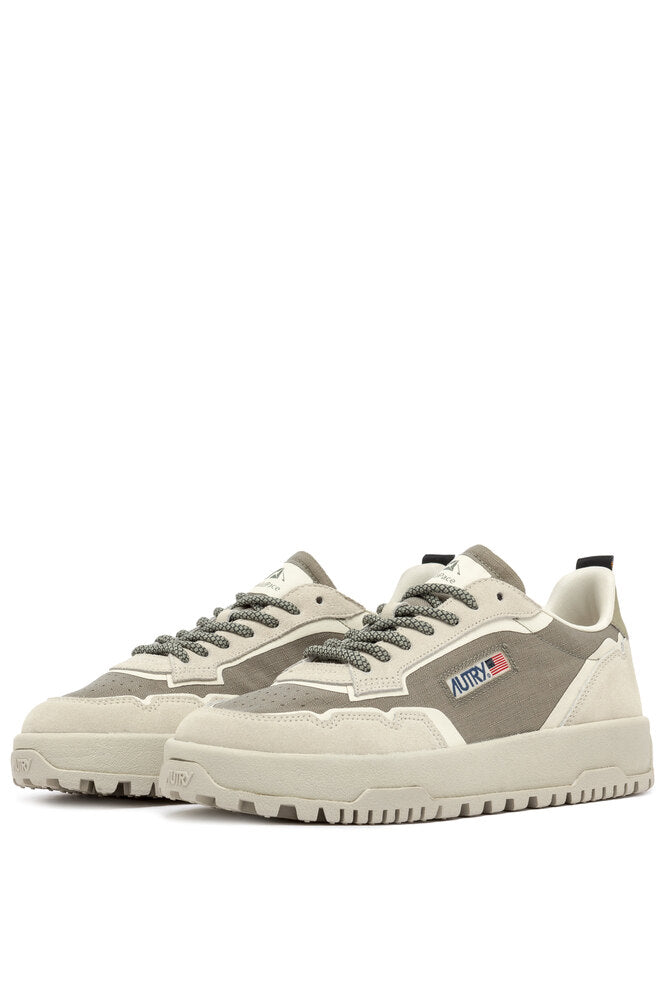 AUTRY - Basket Wildspace en cordura et daim Elmond et Blanc