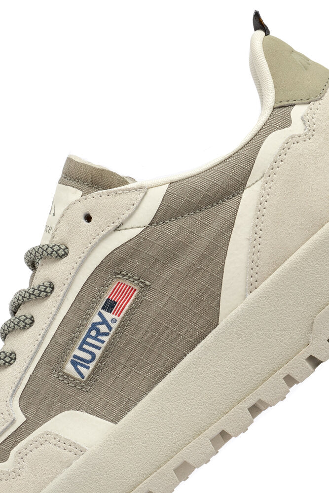 AUTRY - Basket Wildspace en cordura et daim Elmond et Blanc