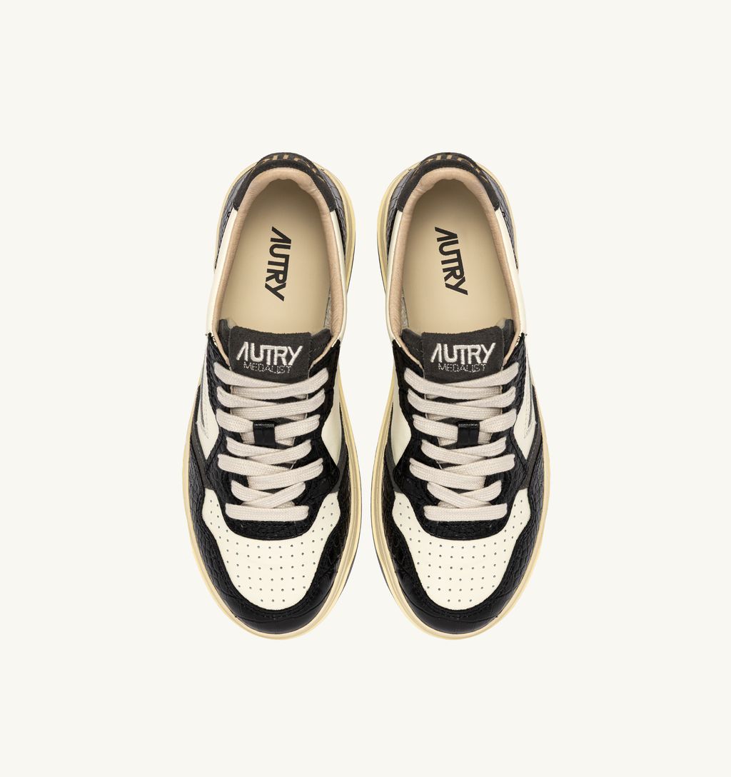 AUTRY - Basket Medalist Low Leat/Coprint Mrsh/Black