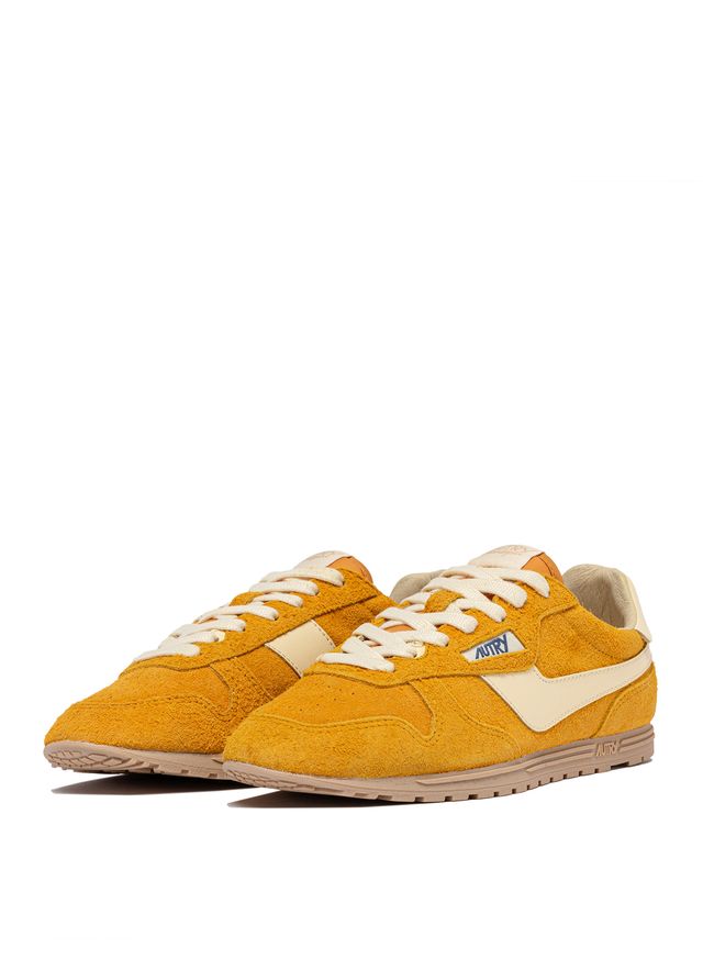 AUTRY - Basket Windspin en daim et cuir Minyel/rut