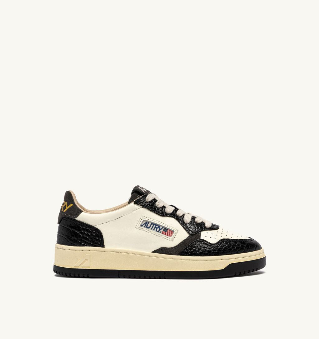 AUTRY - Basket Medalist Low Leat/Coprint Mrsh/Black