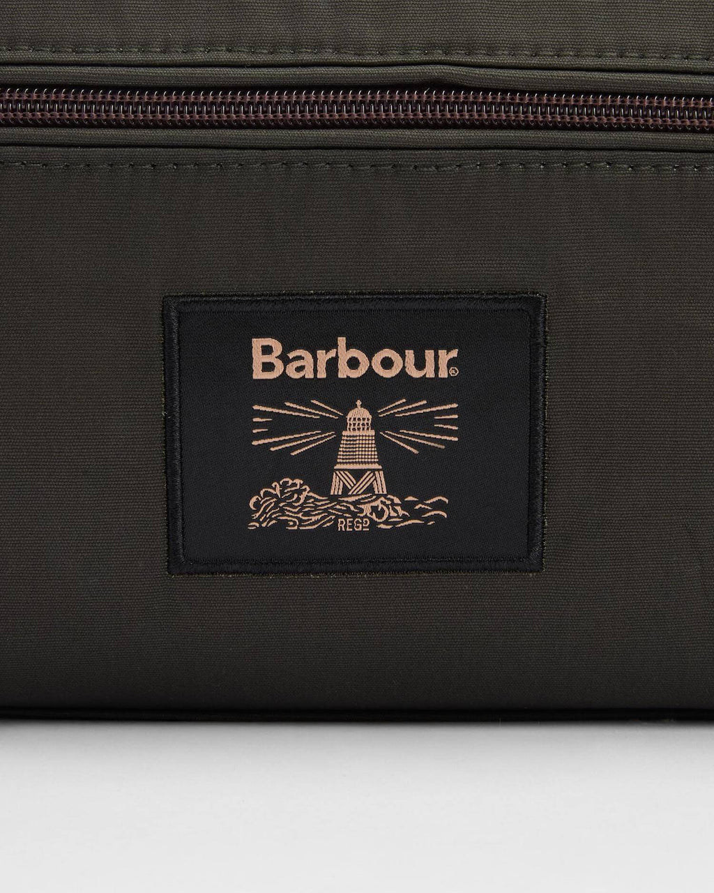 Barbour - Trousse de toilette waxed Washbag Olive