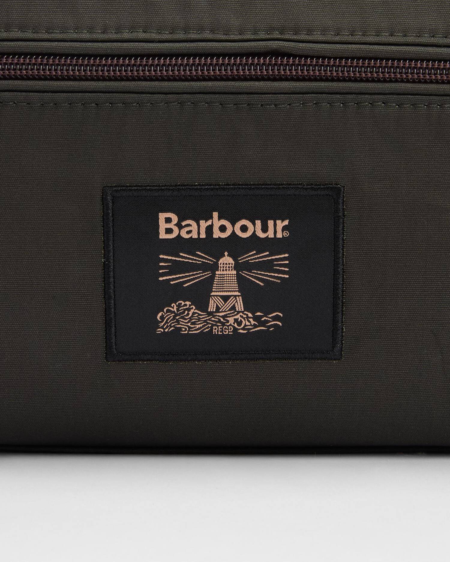 Barbour - Trousse de toilette waxed Washbag Olive