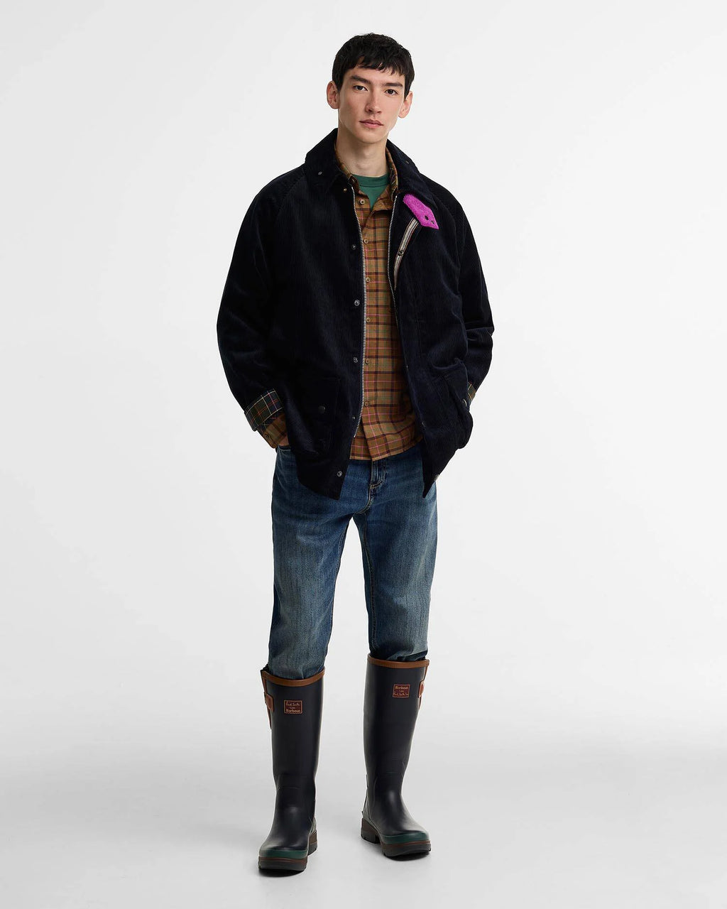 Barbour - Veste Beaufort Cord Barbour X Paul Smith  Dark Navy