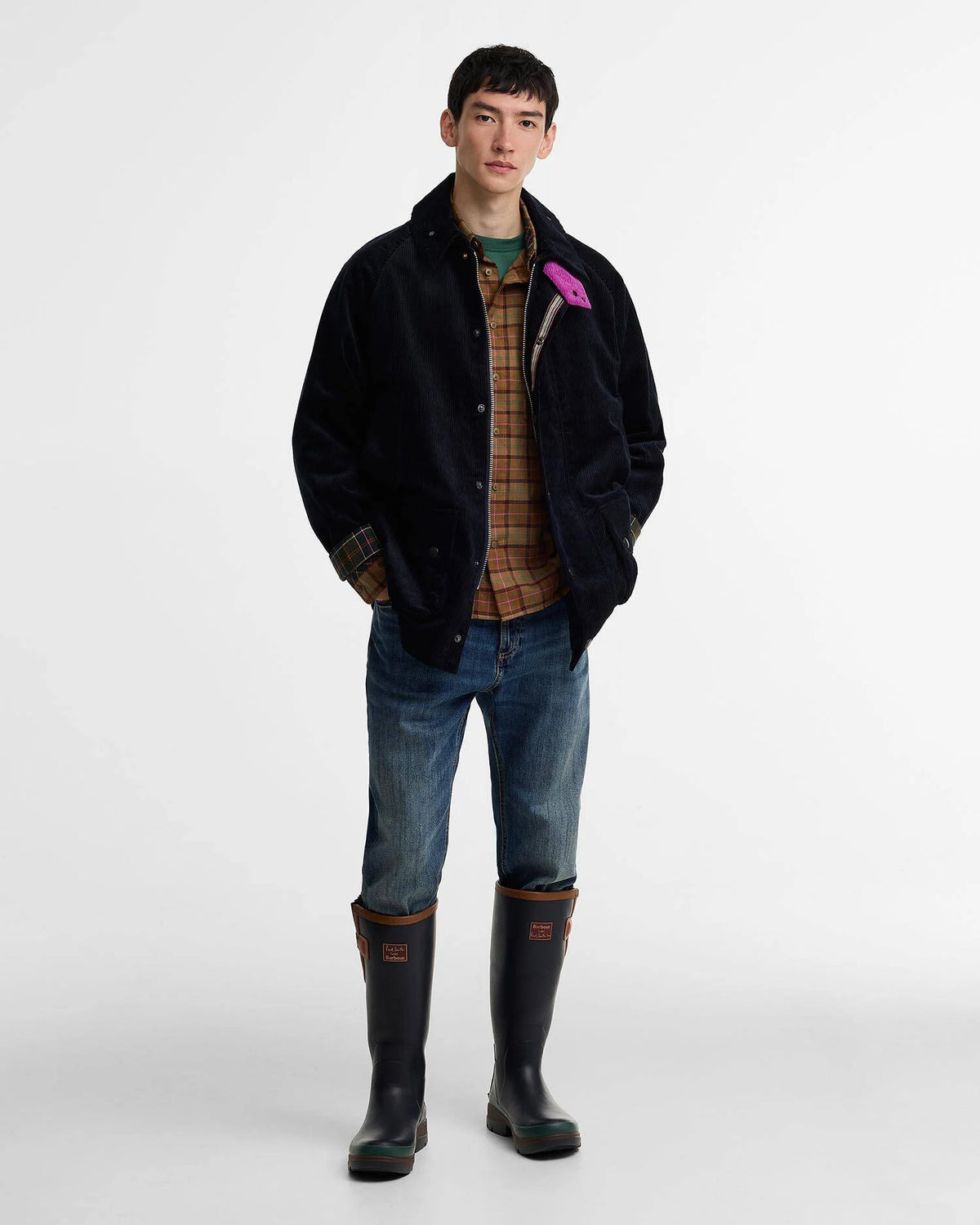 Barbour - Veste Beaufort Cord Barbour X Paul Smith  Dark Navy