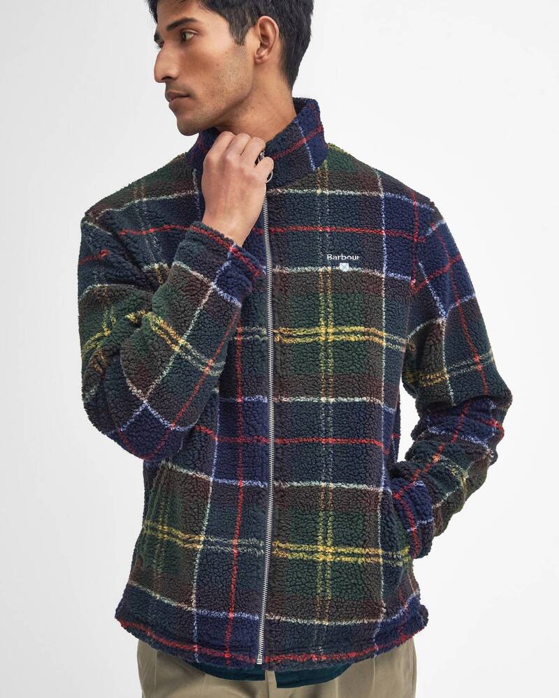 Barbour - Veste Tartan Sherpa Fleece Classic Tartan
