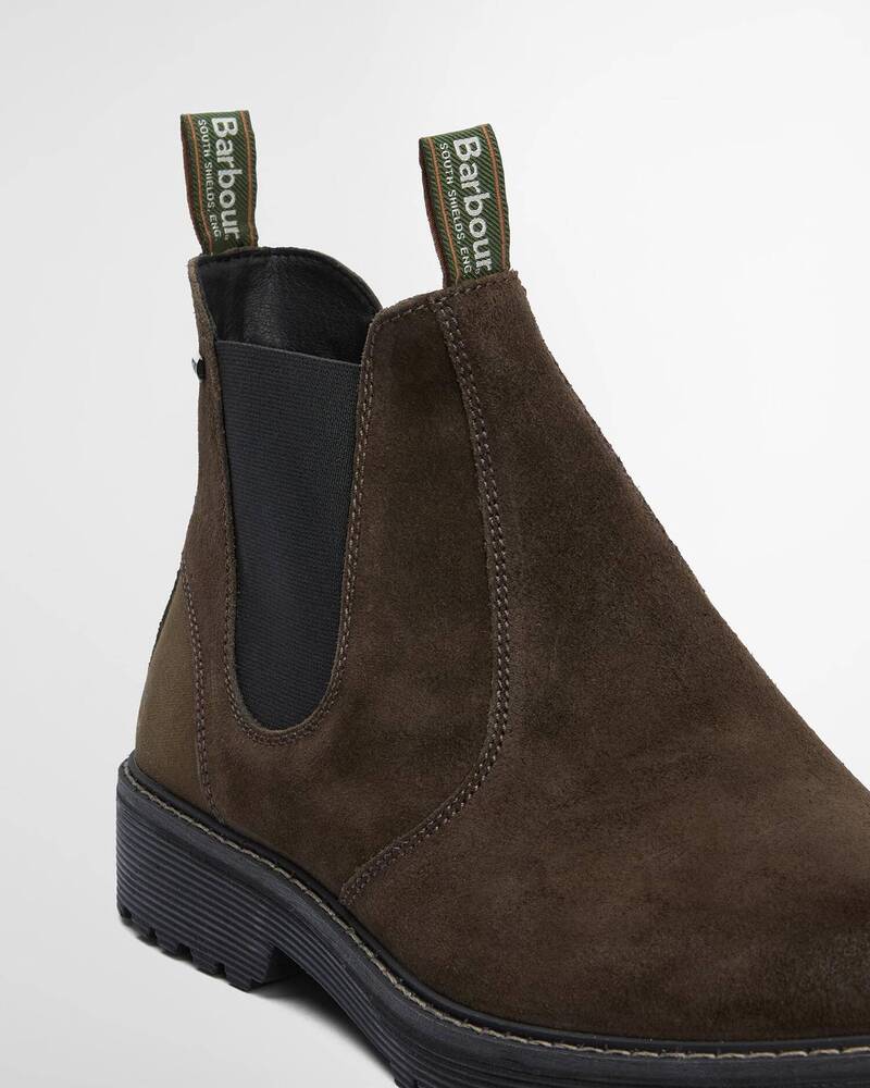 Barbour - Chelsea Boots Patton Oiled Brown Suede