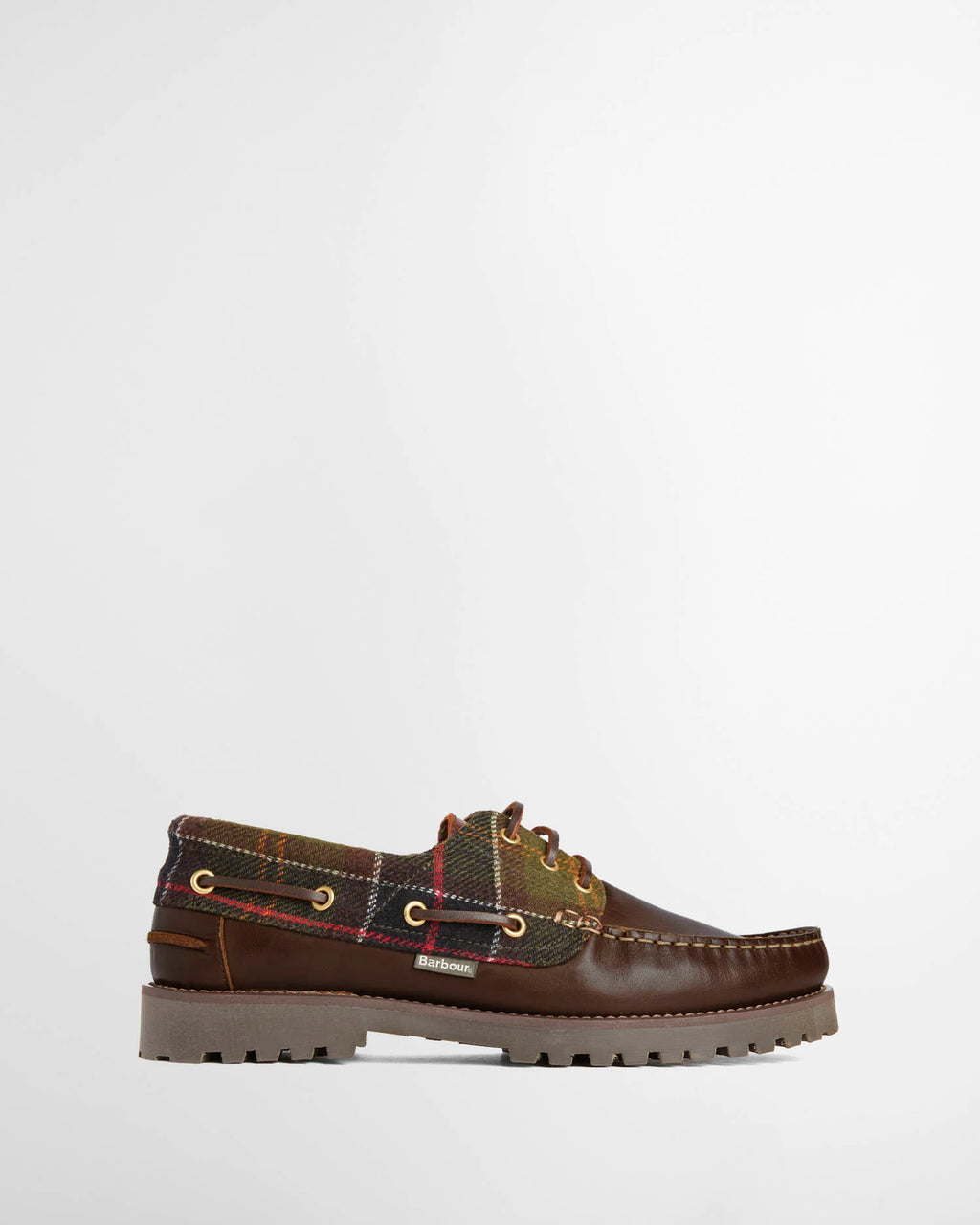 Barbour - Chaussures Deck Boat Brown/Tartan