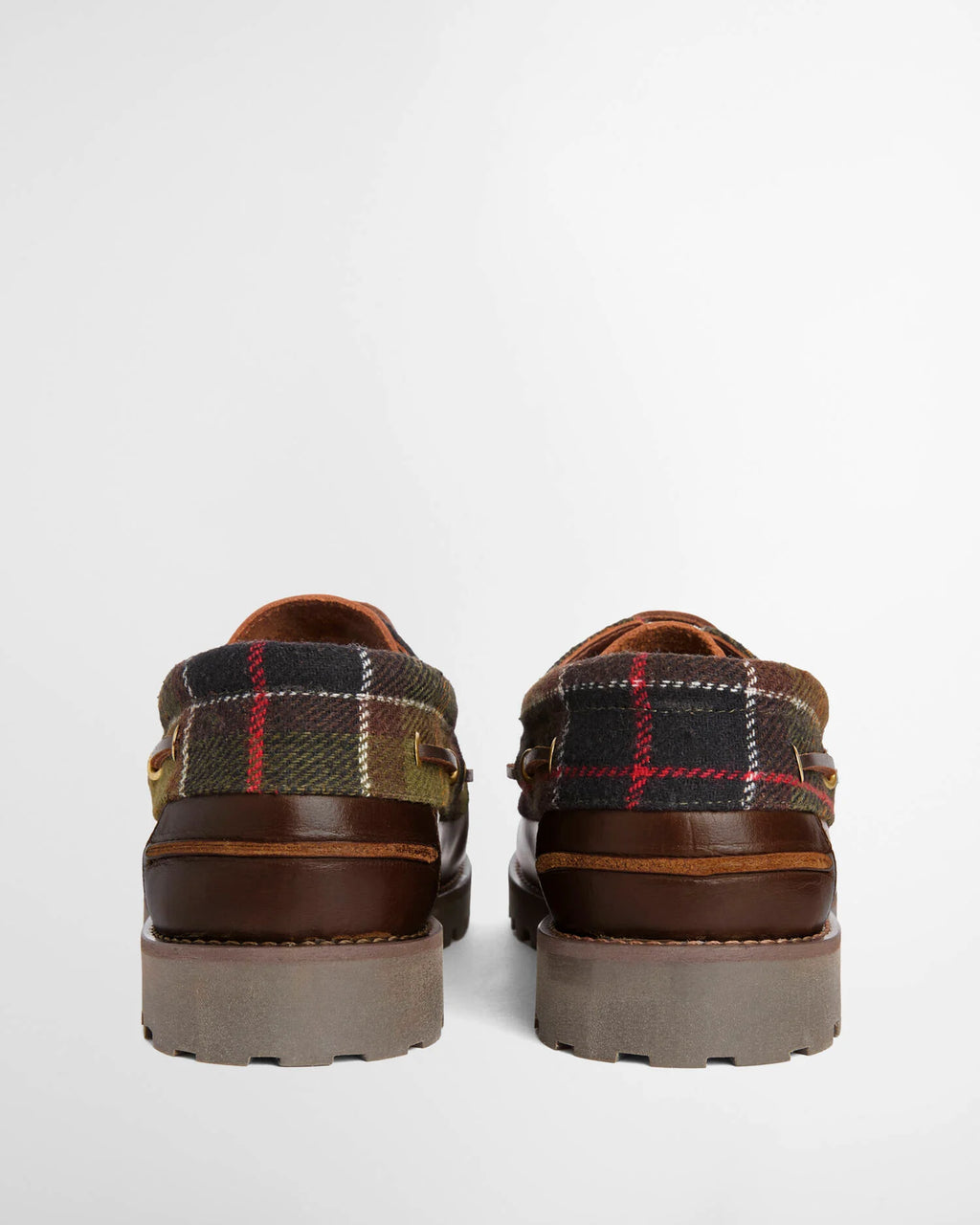 Barbour - Chaussures Deck Boat Brown/Tartan