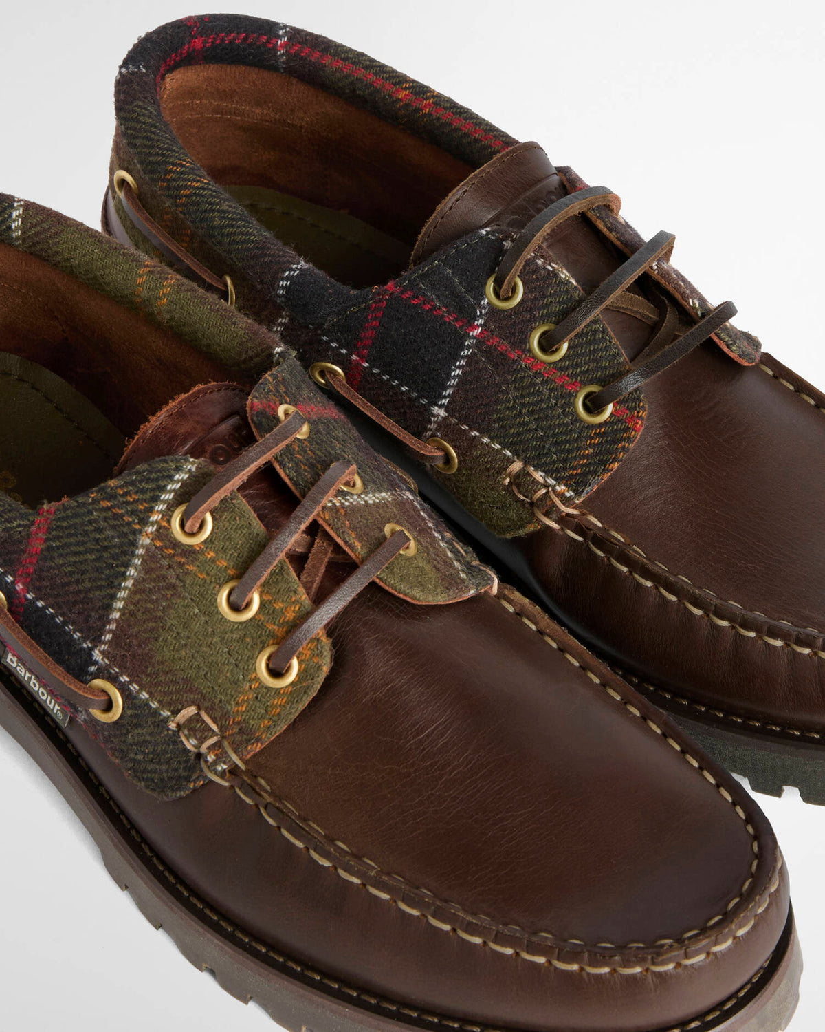 Barbour - Chaussures Deck Boat Brown/Tartan