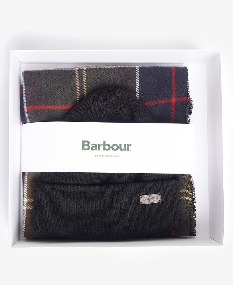Barbour - Swinton & Galingale pack bonnet et écharpe classic tartan