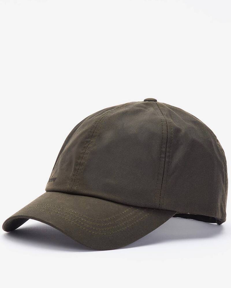Barbour - Casquette Waxed Sports Olive