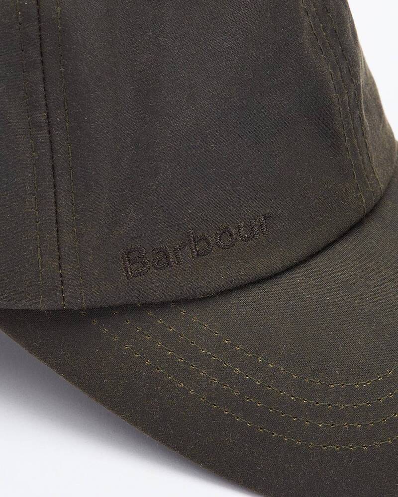 Barbour - Casquette Waxed Sports Olive