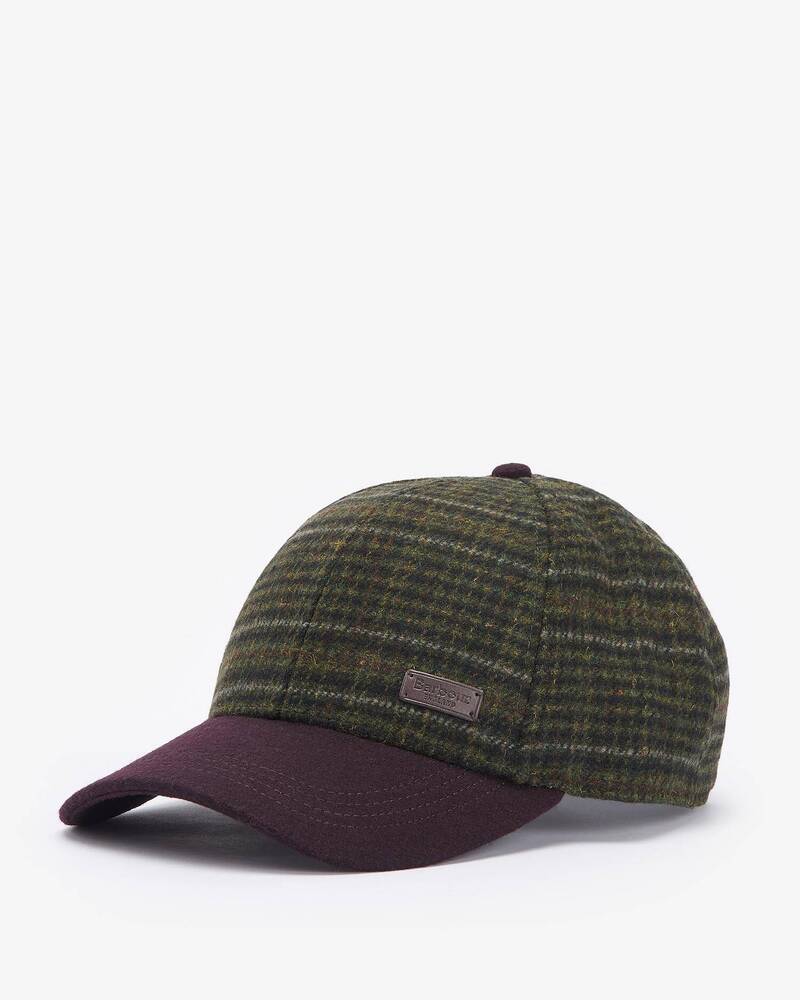 Barbour - Casquette Clyde Brown / Olive Plaid