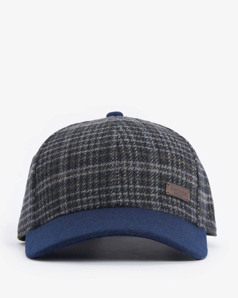 Barbour - Casquette Clyde Navy/Grey Plaid