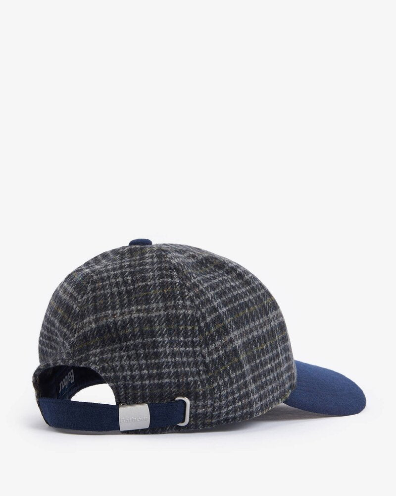 Barbour - Casquette Clyde Navy/Grey Plaid