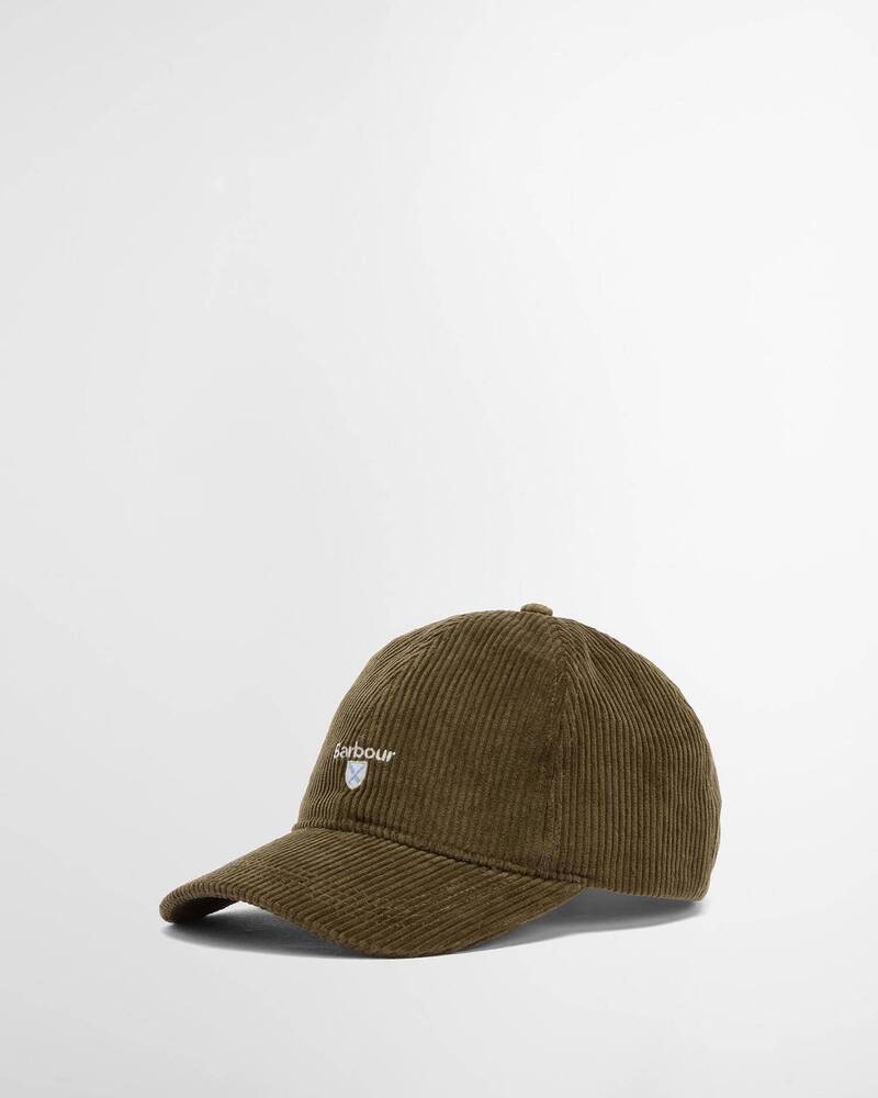 Barbour - Casquette Preston Cord Olive