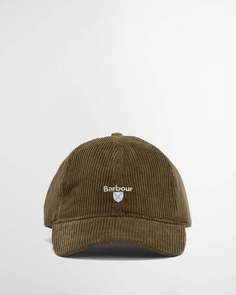 Barbour - Casquette Preston Cord Olive