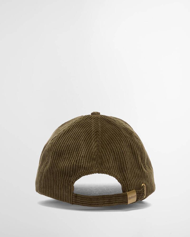 Barbour - Casquette Preston Cord Olive