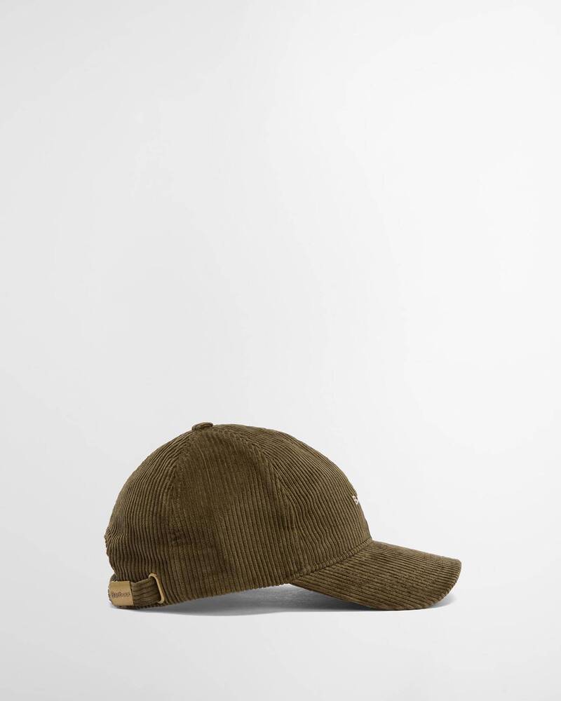 Barbour - Casquette Preston Cord Olive