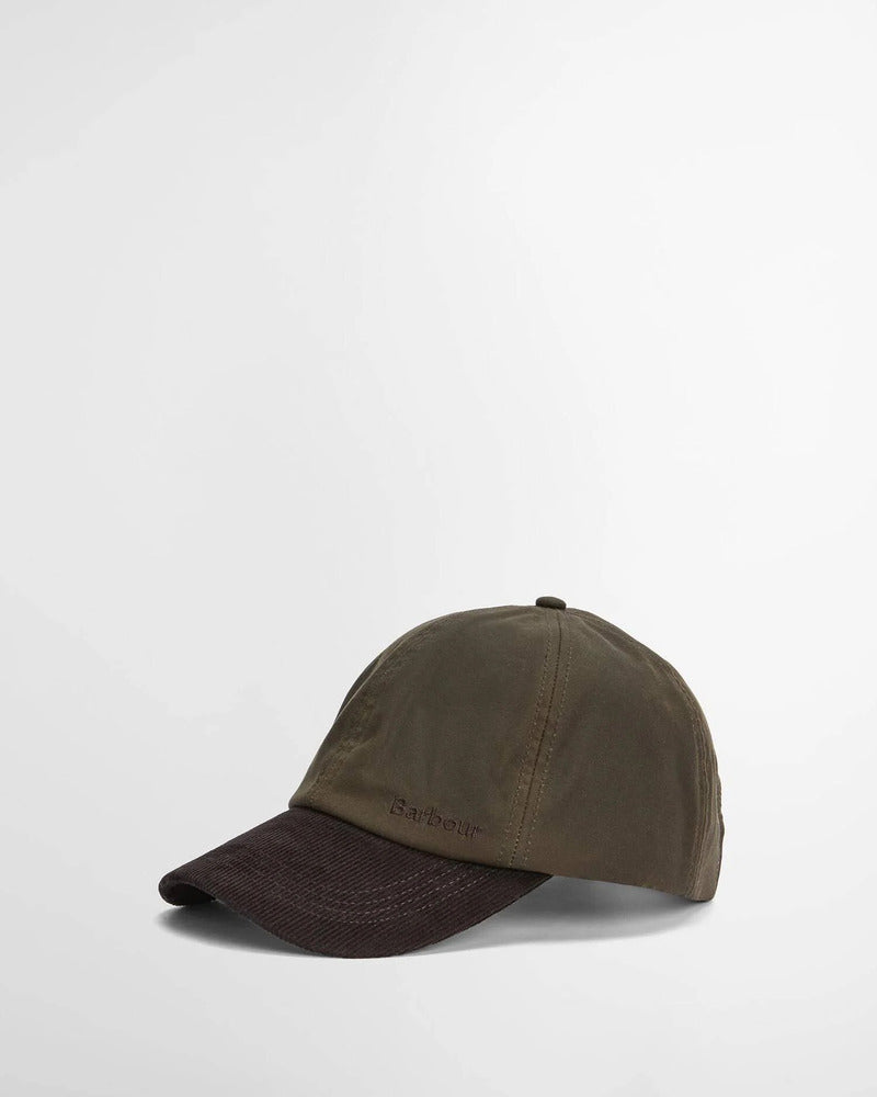 Barbour - Casquette Ashby Olive/ Brown