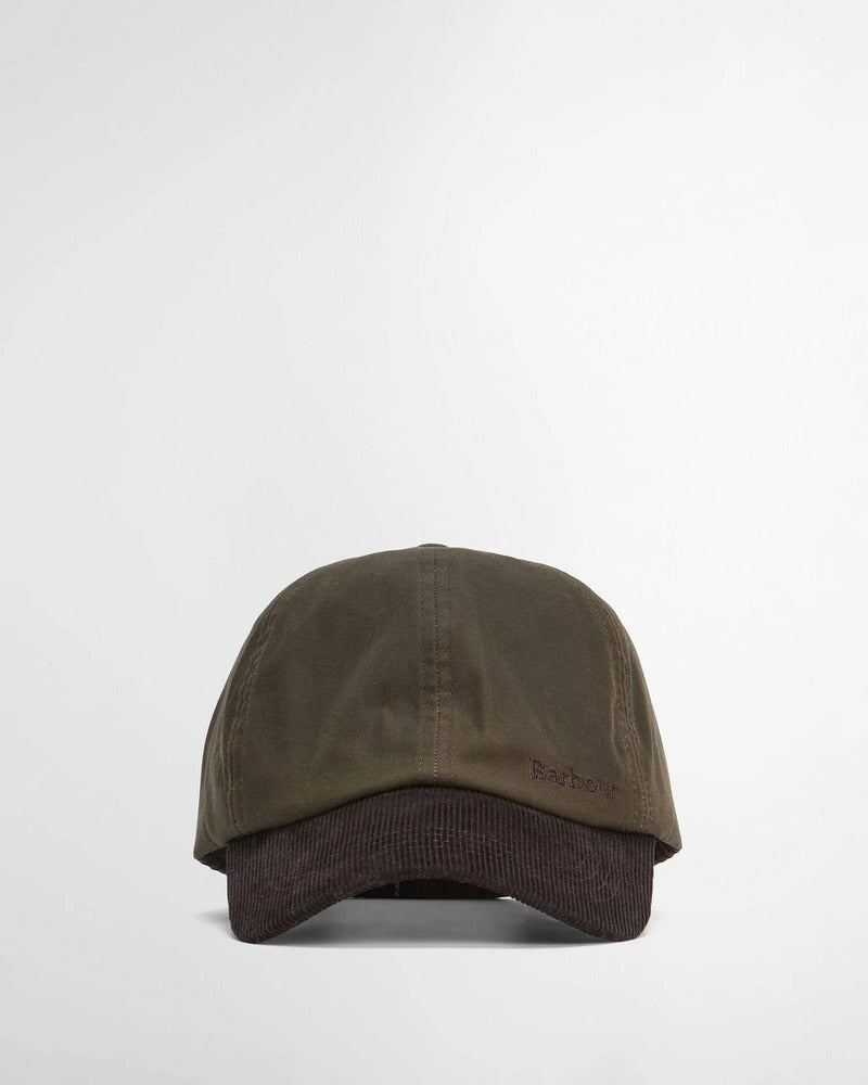Barbour - Casquette Ashby Olive/ Brown