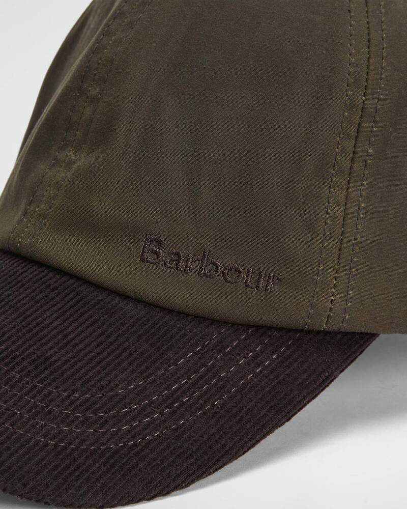 Barbour - Casquette Ashby Olive/ Brown
