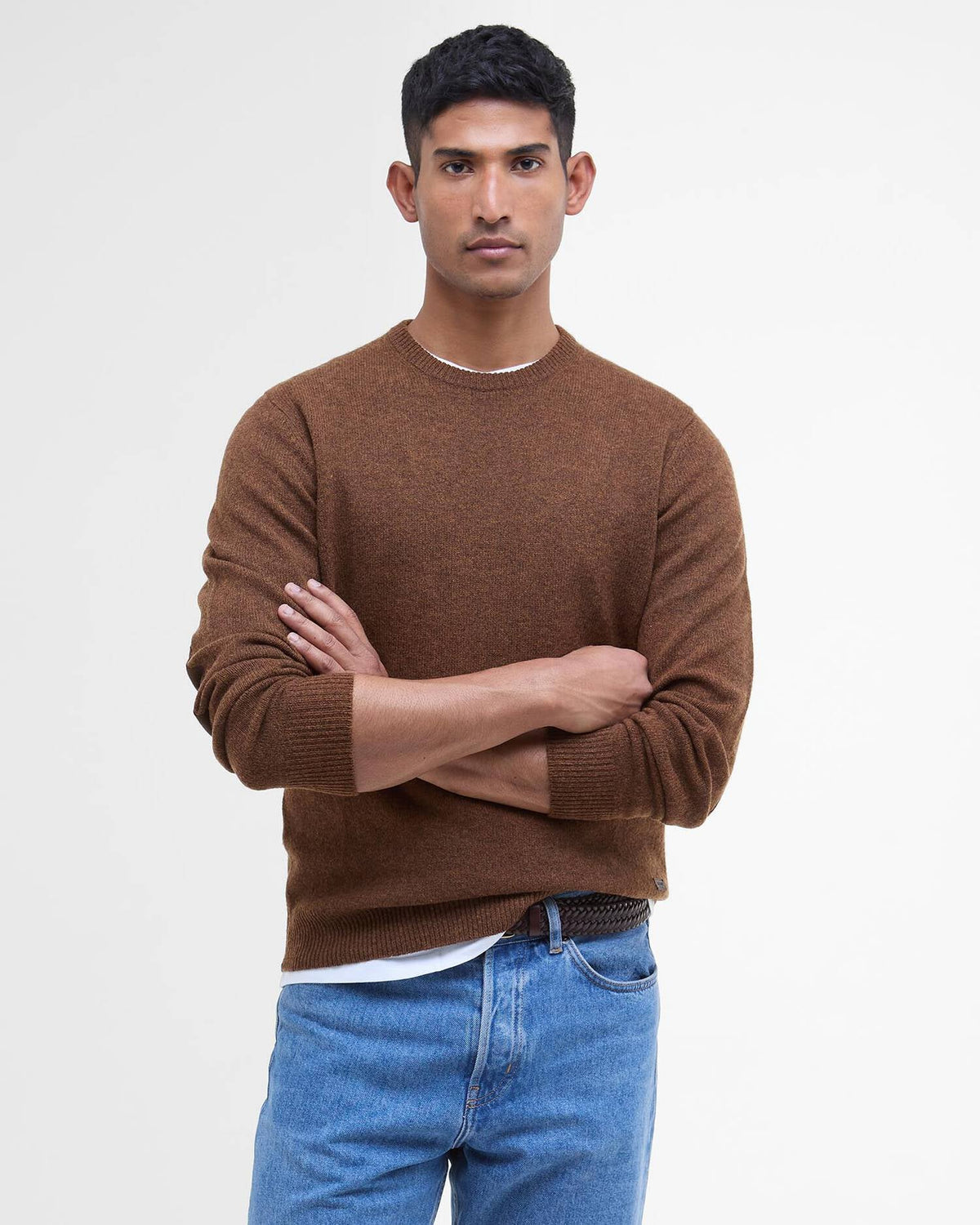 Barbour - Pull Essential Crew Neck jumper Bracken