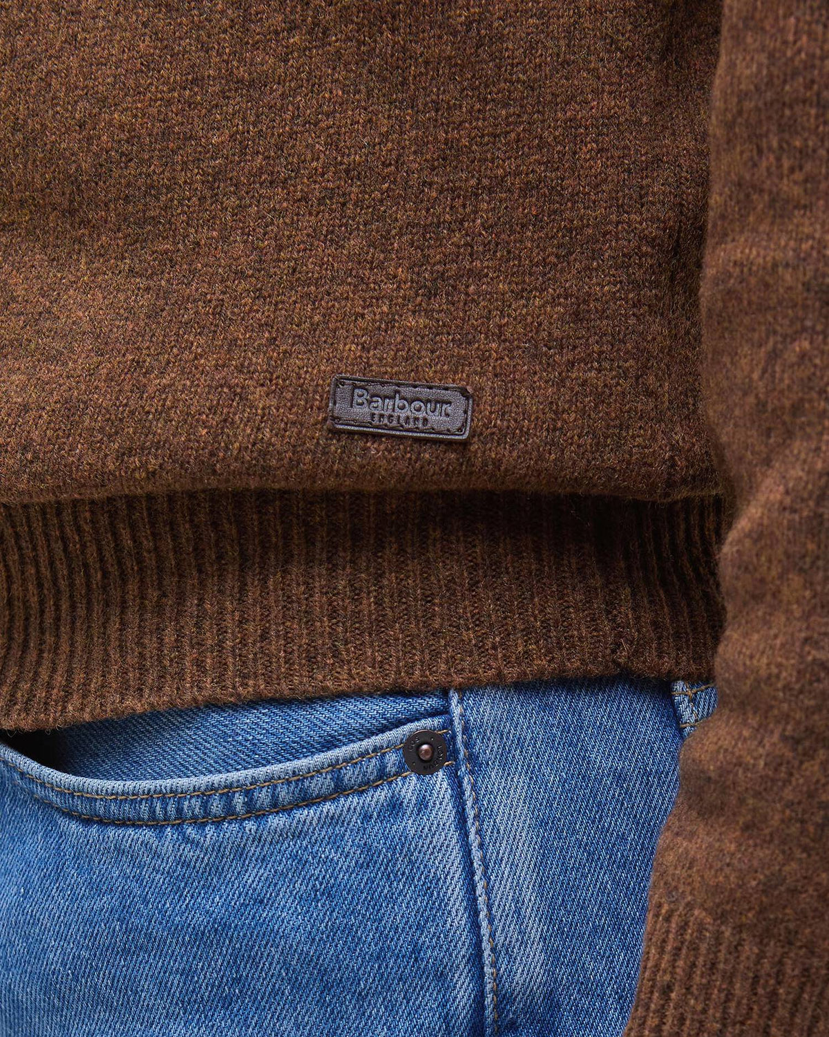 Barbour - Pull Essential Crew Neck jumper Bracken
