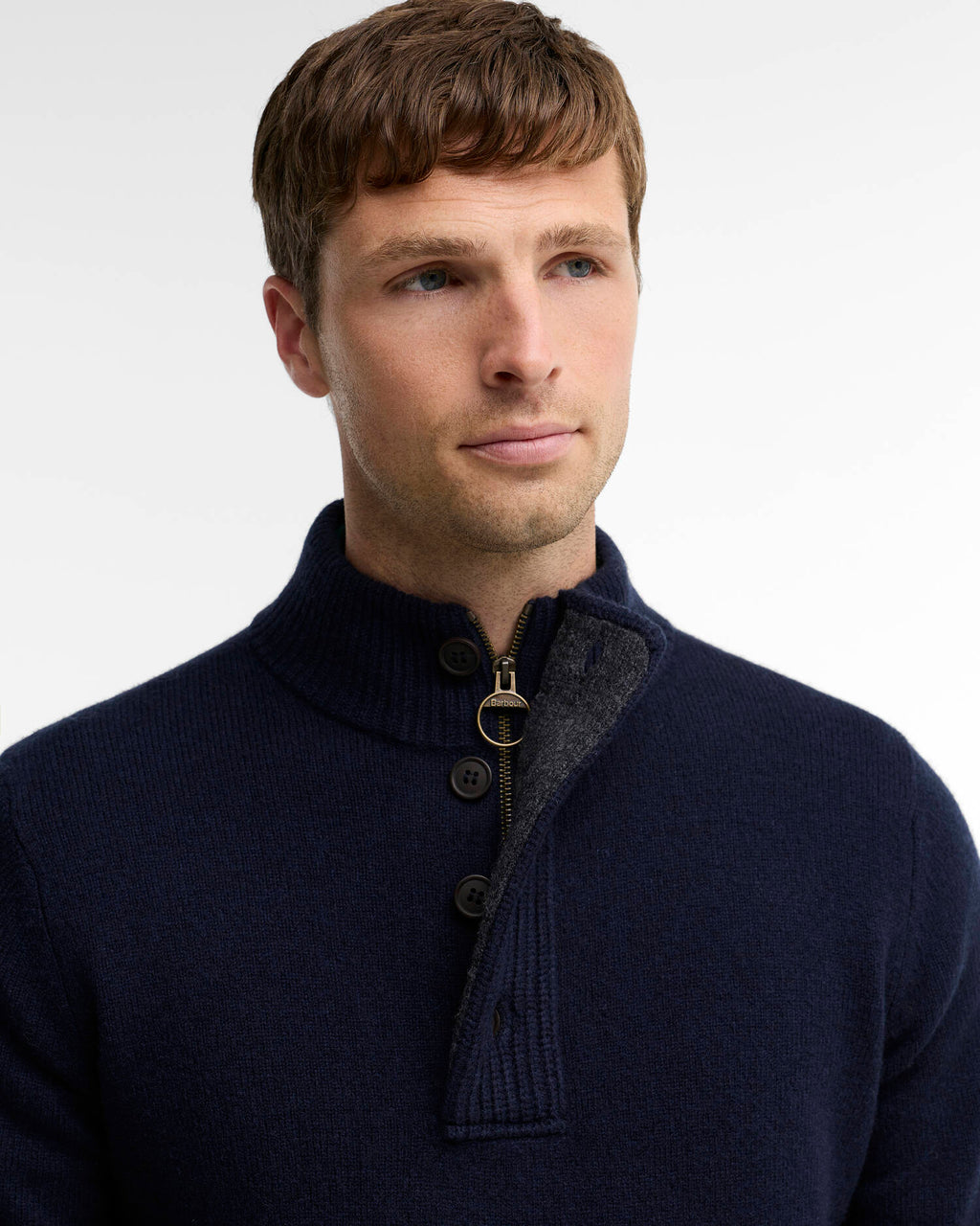 Barbour - Pull Essential Patch Half Zip Marine