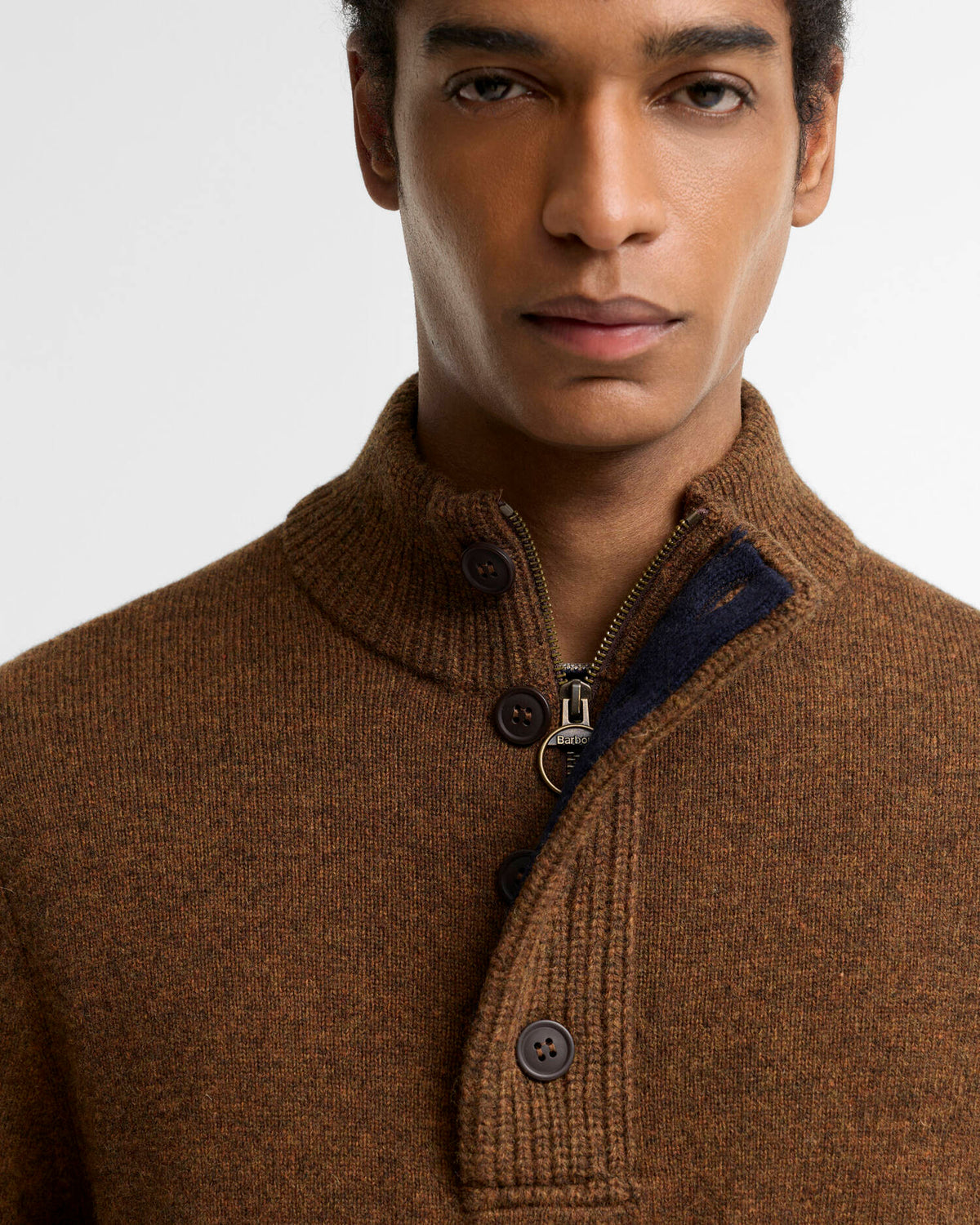 Barbour - Pull Essential Patch Half Zip Bracken