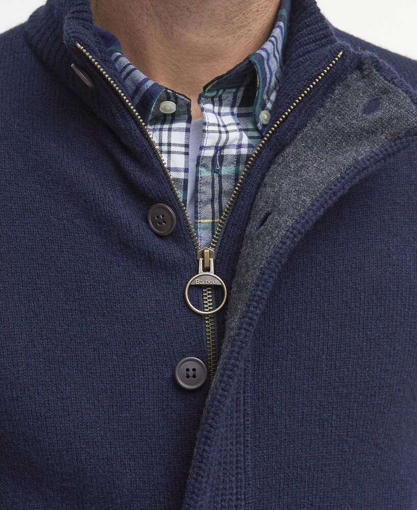 Barbour - Pull Essential Patch Zip Trough Navy