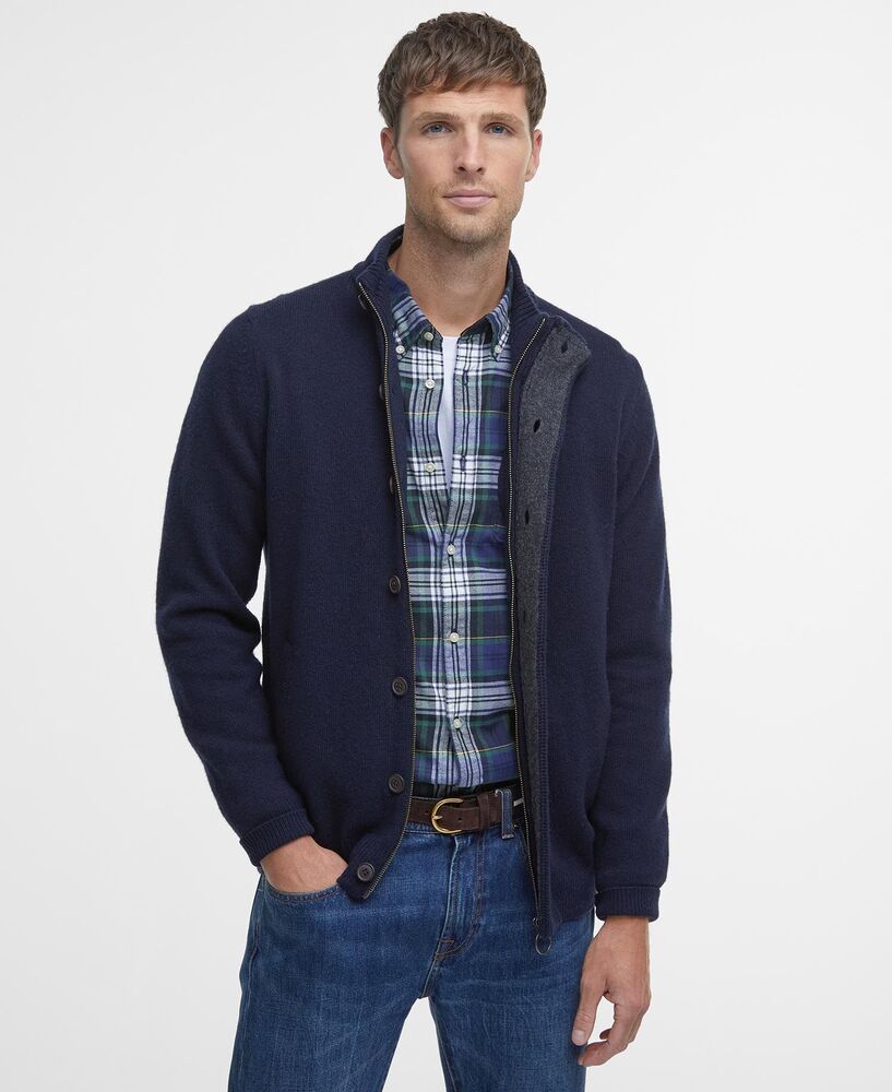 Barbour - Pull Essential Patch Zip Trough Navy