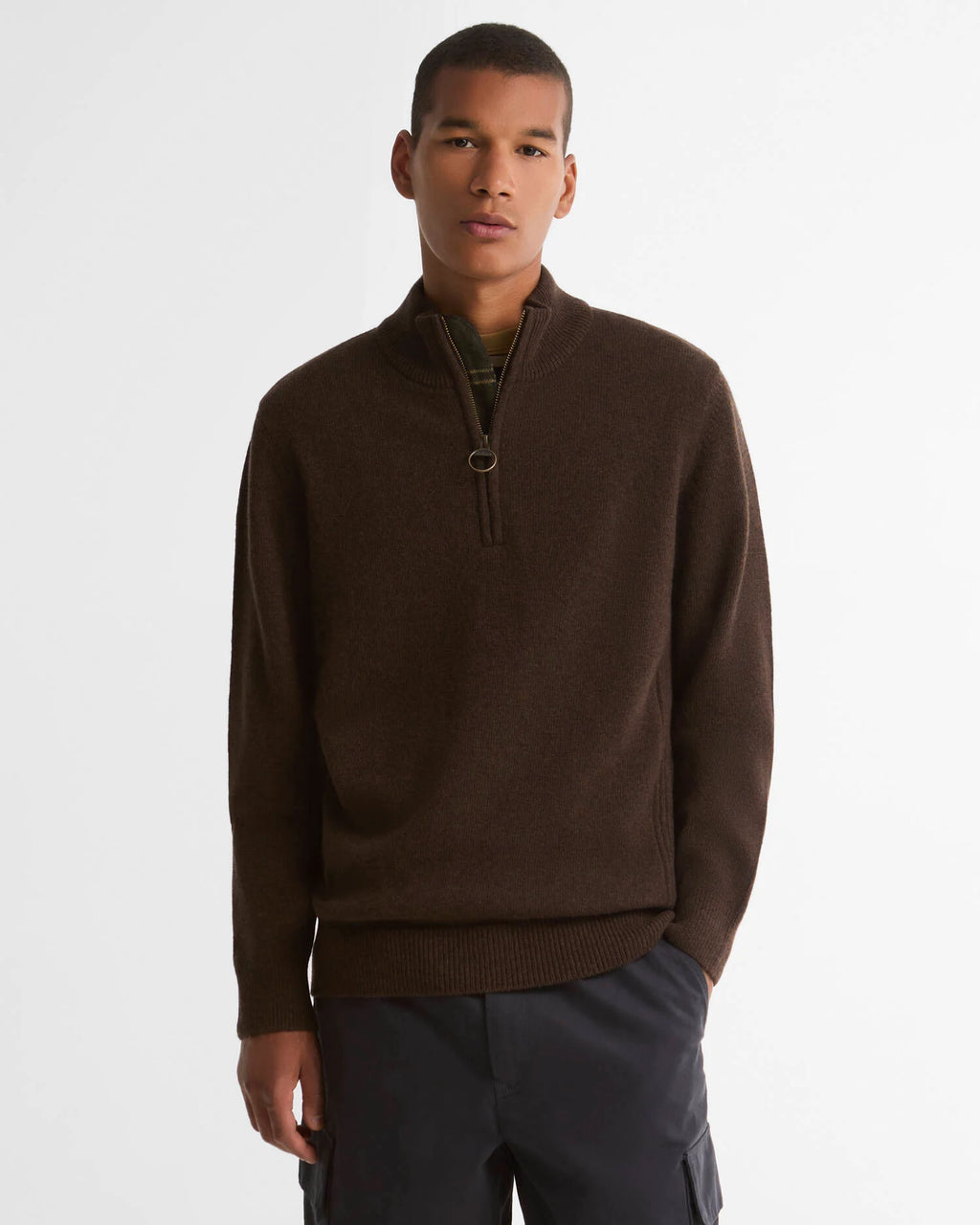 Barbour - Pull Holden Half-Zip Dark Oak