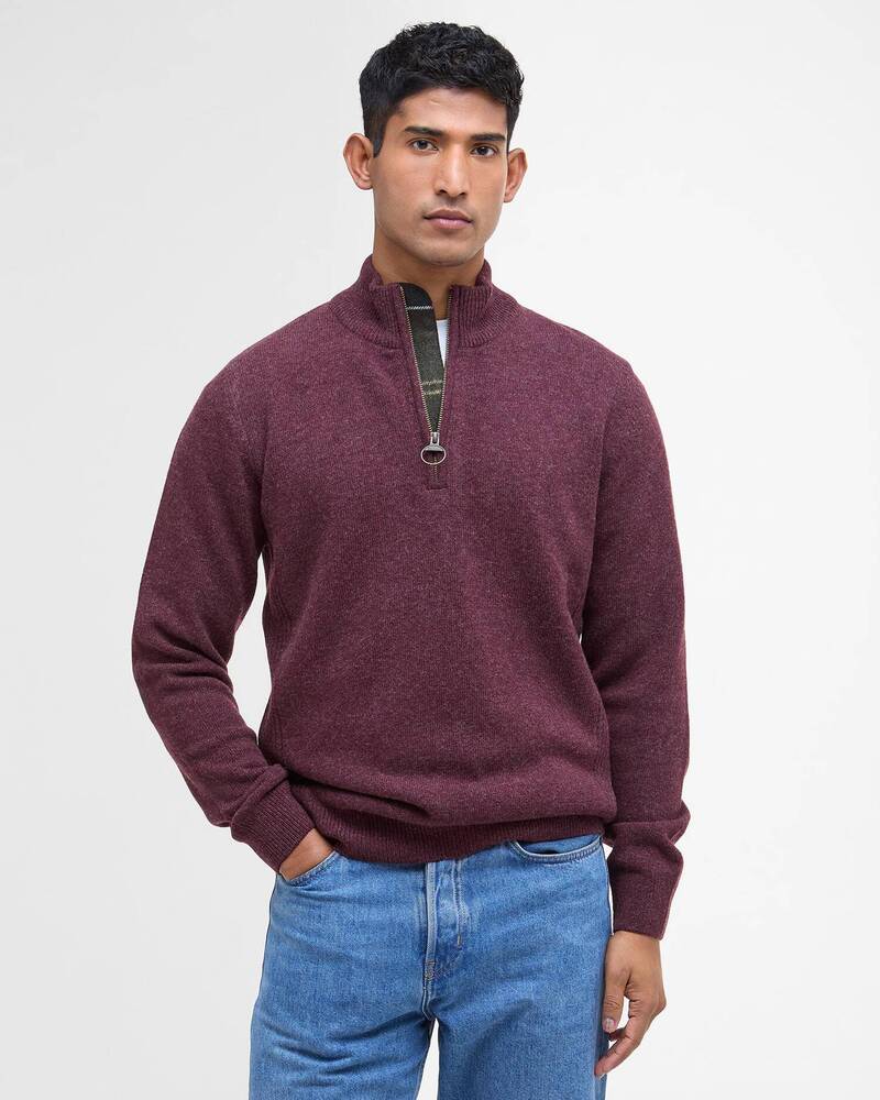 Barbour - Pull Holden Half-Zip Ruby Marl