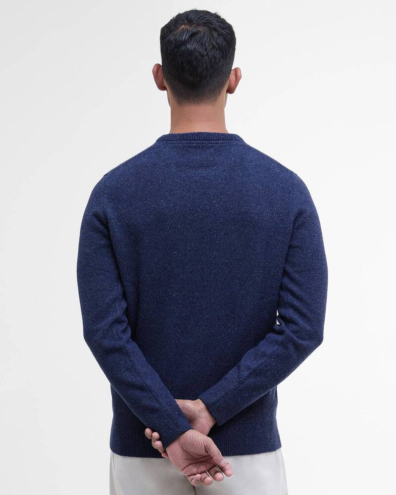 Barbour - Pull Essential Tisbury Crew-neck Deep Blue