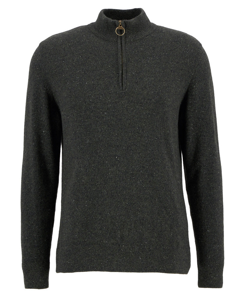 Barbour - Pull Essential Tisbury Half-zip Dark Seaweed