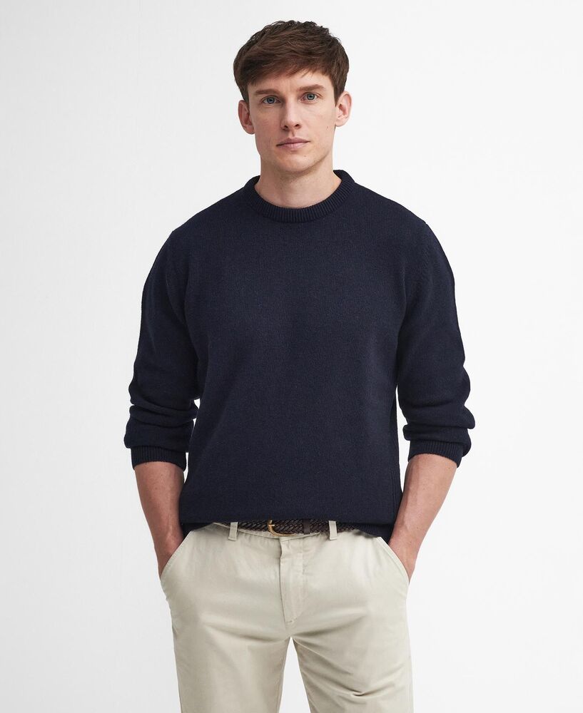 Barbour - Pull Holden crew neck Navy