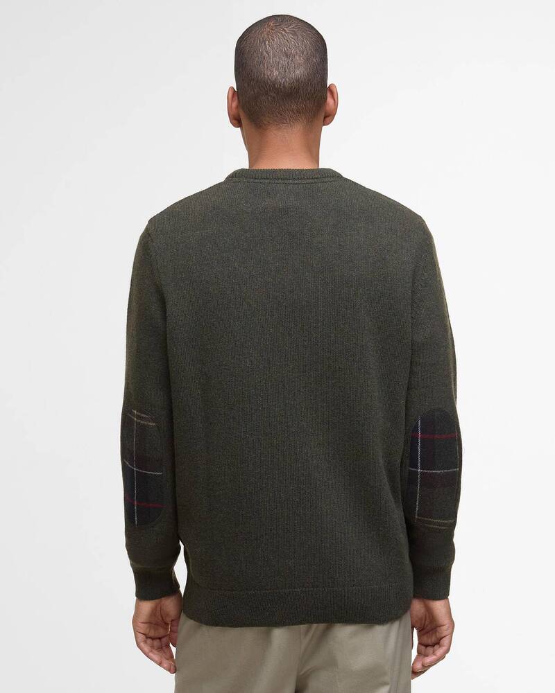 Barbour - Pull Holden Crew Neck Olive Marl