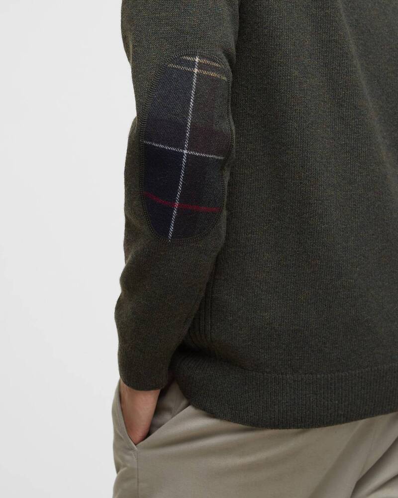 Barbour - Pull Holden Crew Neck Olive Marl