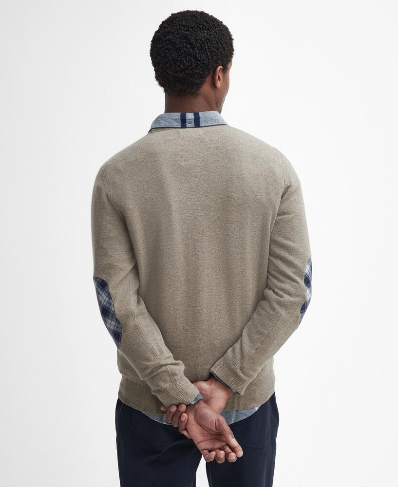 Barbour - Pull Marlow crew neck stone