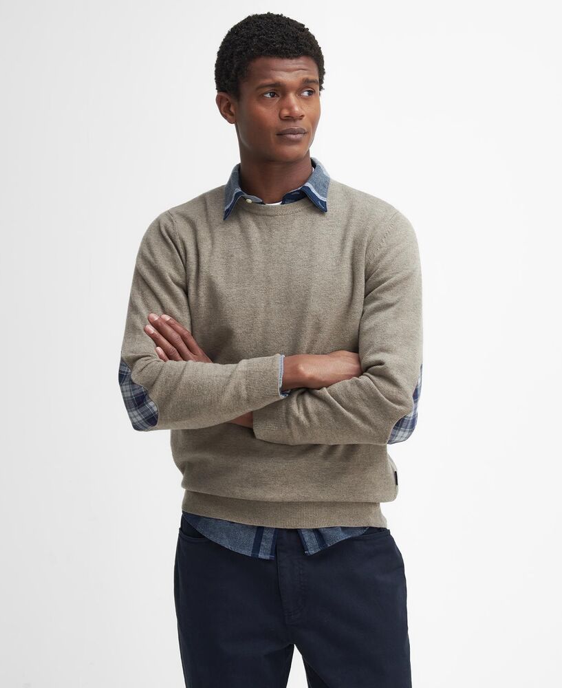 Barbour - Pull Marlow crew neck stone