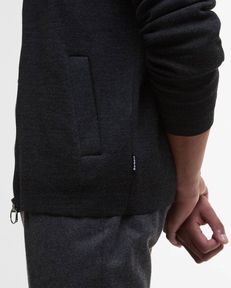 Barbour - Cardigan zip Croscombe Charcoal Marl