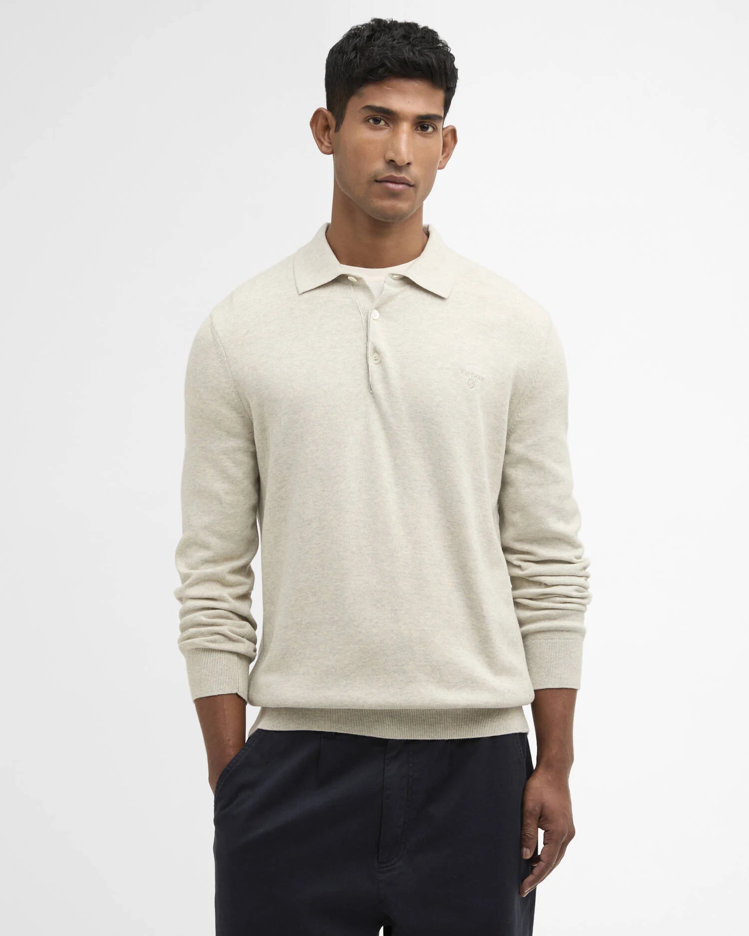 Barbour - Polo Pima coton Knitted Neutral